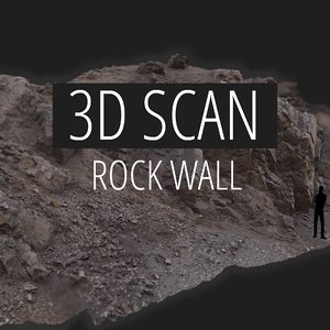 3D scan rock wall model