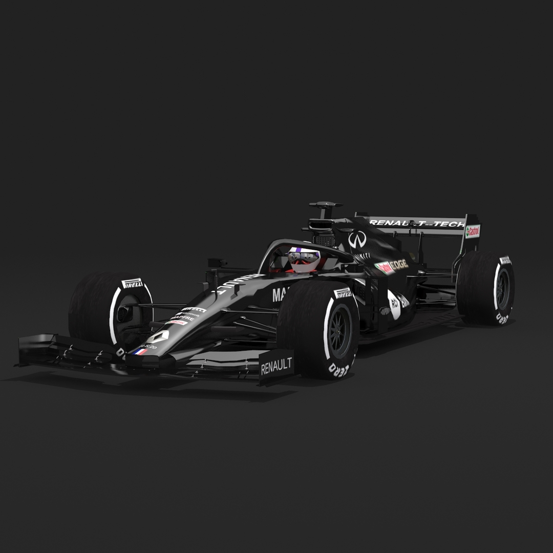 F1 renault car 20 3D model - TurboSquid 1634189