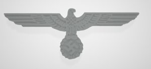 3D breast eagle german army model