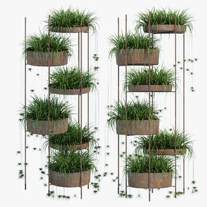 3D vertical garden model