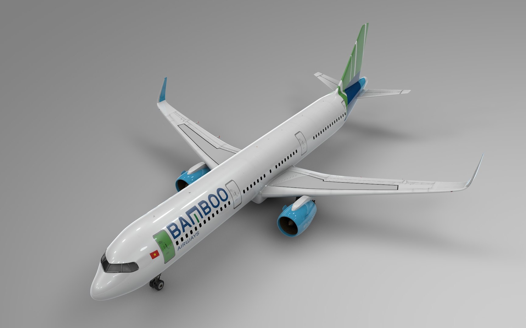 A321 neo bamboo airways 3D model - TurboSquid 1634328