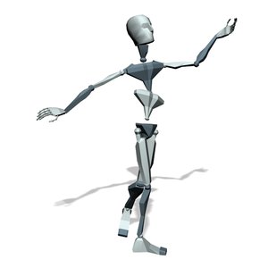 Girl walking slow dance