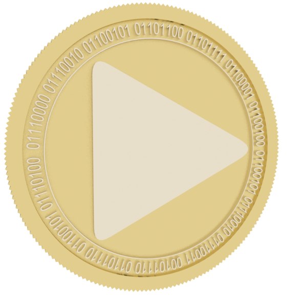 vostok gold coin 3D model