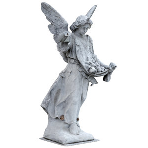 3D cemetery statue