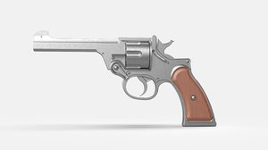 enfield revolver gun 3D model