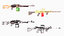 weapons asset pack assault rifles 3D model