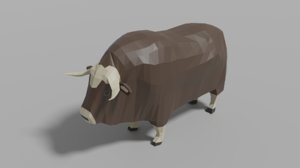 3D musk ox