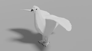 3D animal bird nature