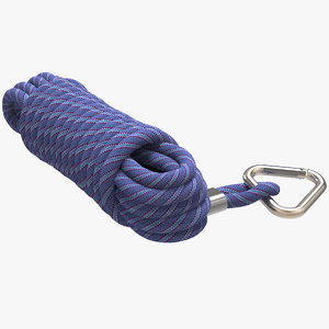 3D model climbing rope roll v2