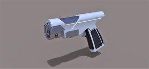 gun pistol weapon 3D