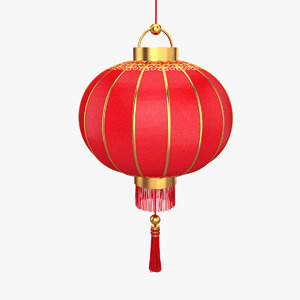 lantern red chinese 3D model