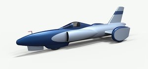 spirit jet car 3D model