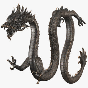 chinese dragon rig v2 3D model