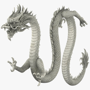 3D chinese dragon rig model