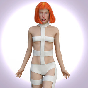 leeloo - costume bandages 3D