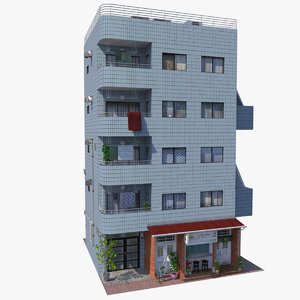 appartment building 3D model