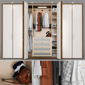 3D wardrobe cabinet