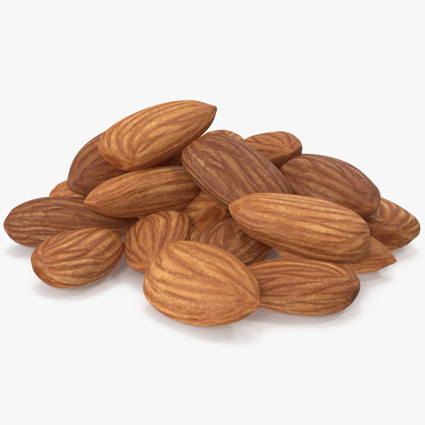 3D almond nuts