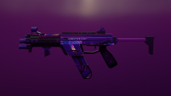 3d Artwork Weapon R99 Apex Model Turbosquid