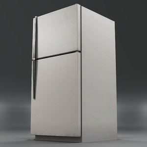 old refrigerator 3D model