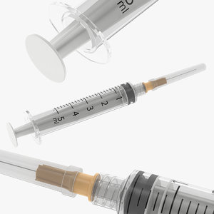 3D model syringe 5ml ml