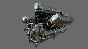 3D napier lion engine aviation