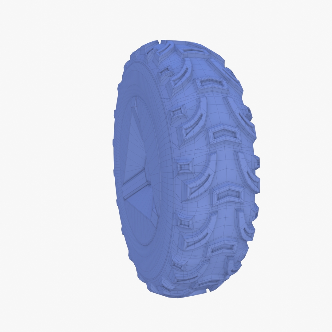 3D tesla cyberquad atv wheel model - TurboSquid 1636262