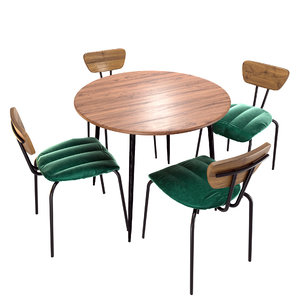 3D liton table apel chairs