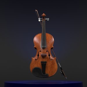 violin bow 3D model
