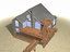 beach house architectural 3d model