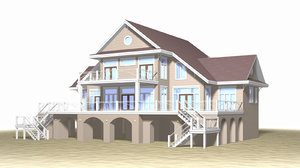 beach house 3d model