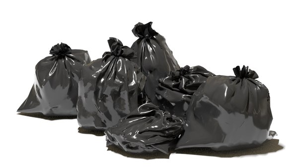 3D 6 garbage bags