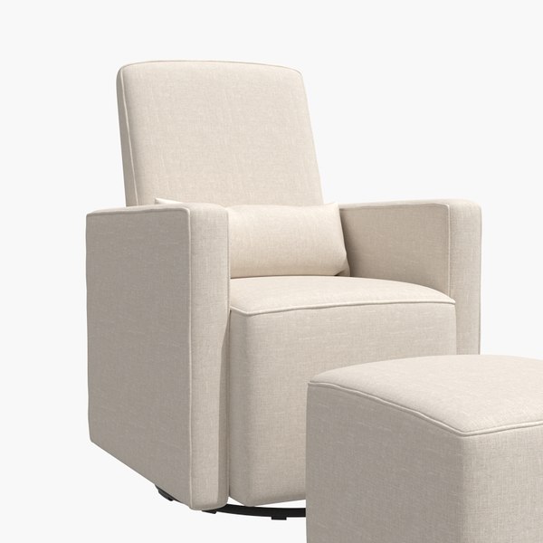 olive glider and ottoman