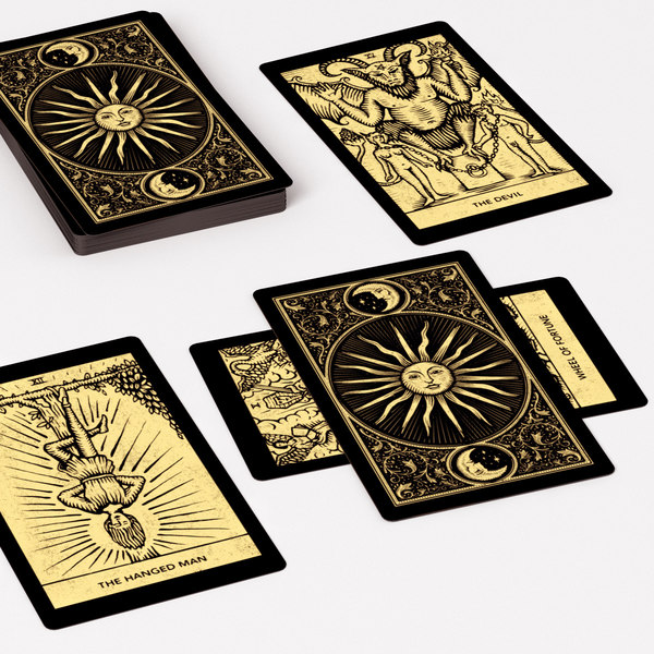 3D model golden tarot cards - - TurboSquid 1636803