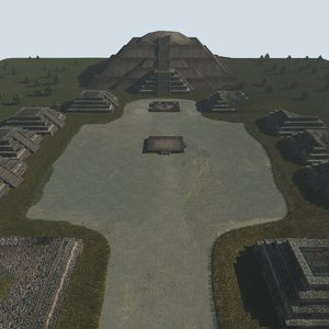 3D ruins teotihuacan
