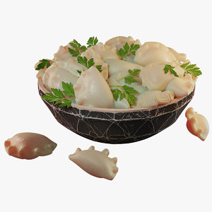 dumplings potato 3D model