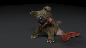 3D dogfish animation model