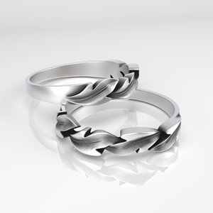 ring leaves 3D model
