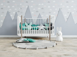 3D bed baby decor