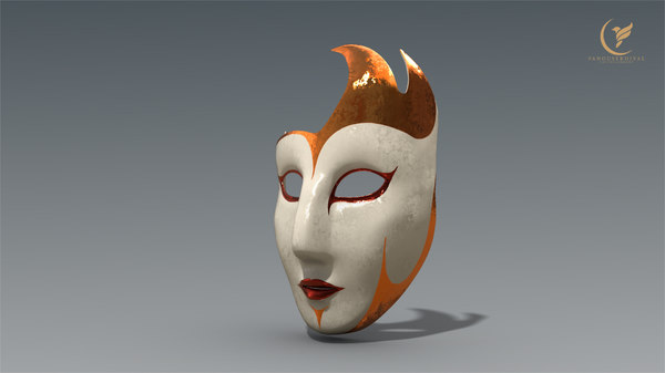 皮埃罗面具3d模型