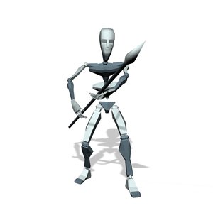 Mocap spear man stand idle