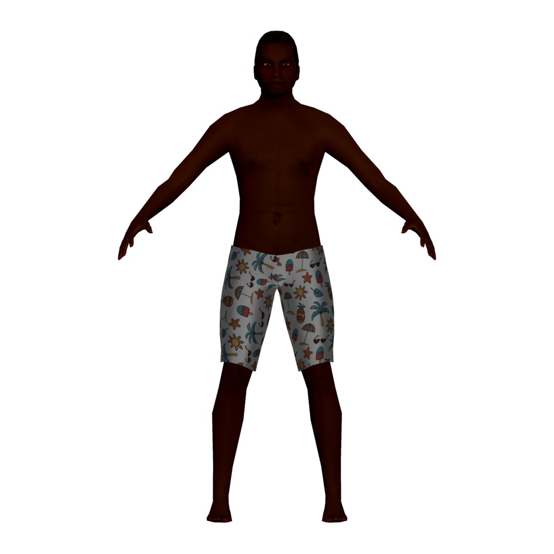 Man swimsuit 3D model TurboSquid 1637284