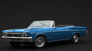 3D convertible chevrolet 1966