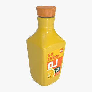 orange juice jug professionally model