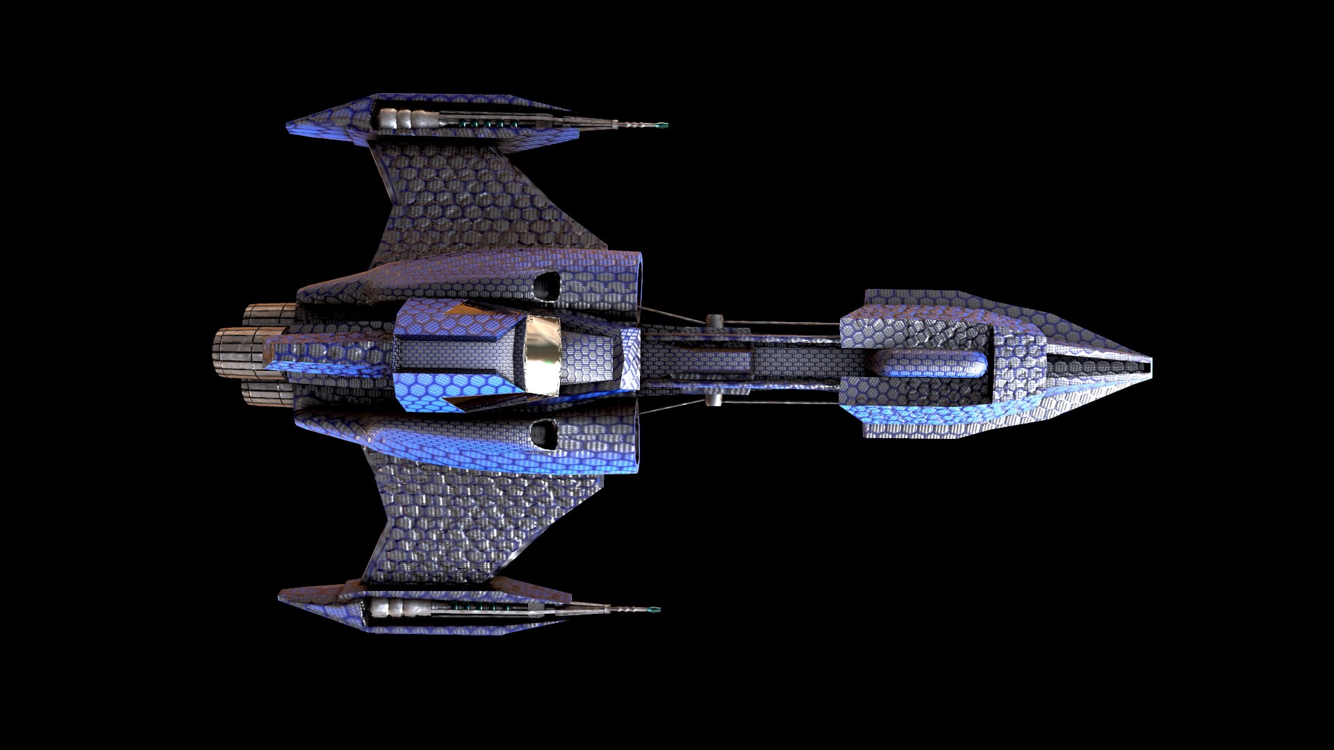 3D alien ship model TurboSquid 1637479