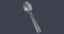 3D model spoon tableware silverware