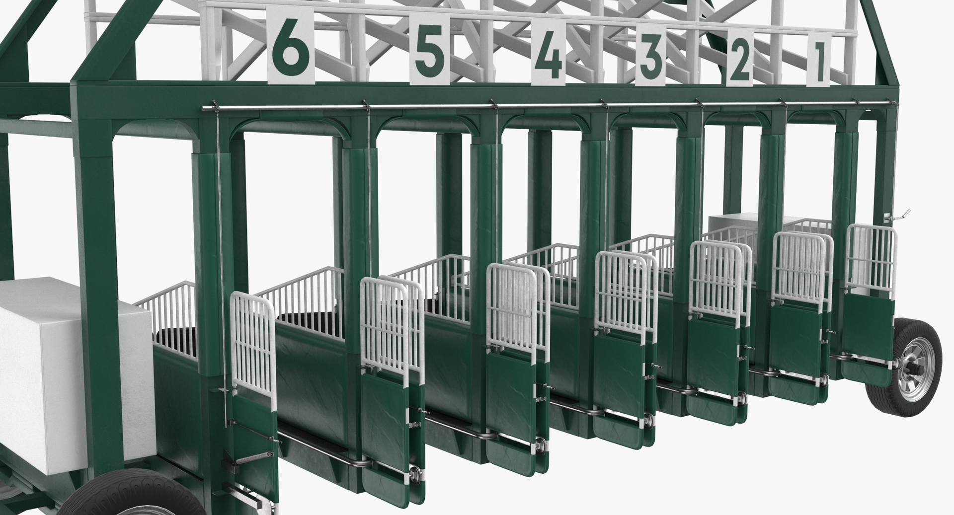 Horse racing starting gates model TurboSquid 1637734