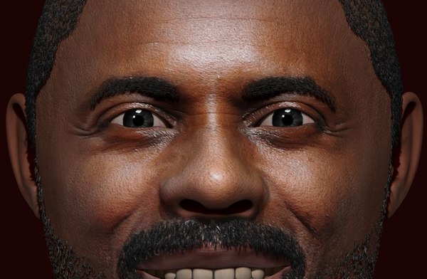 idris elba zbrush sculpting 3D model