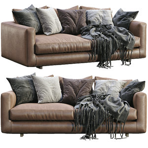 leather sofa malibu marac 3D model
