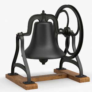 3D cast iron bell